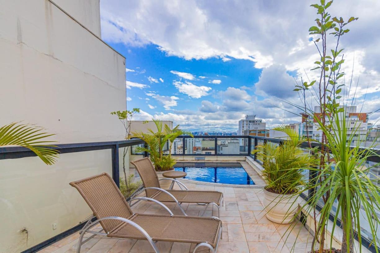 Flat - Rua Bela Cintra Hotel São Paulo Ngoại thất bức ảnh
